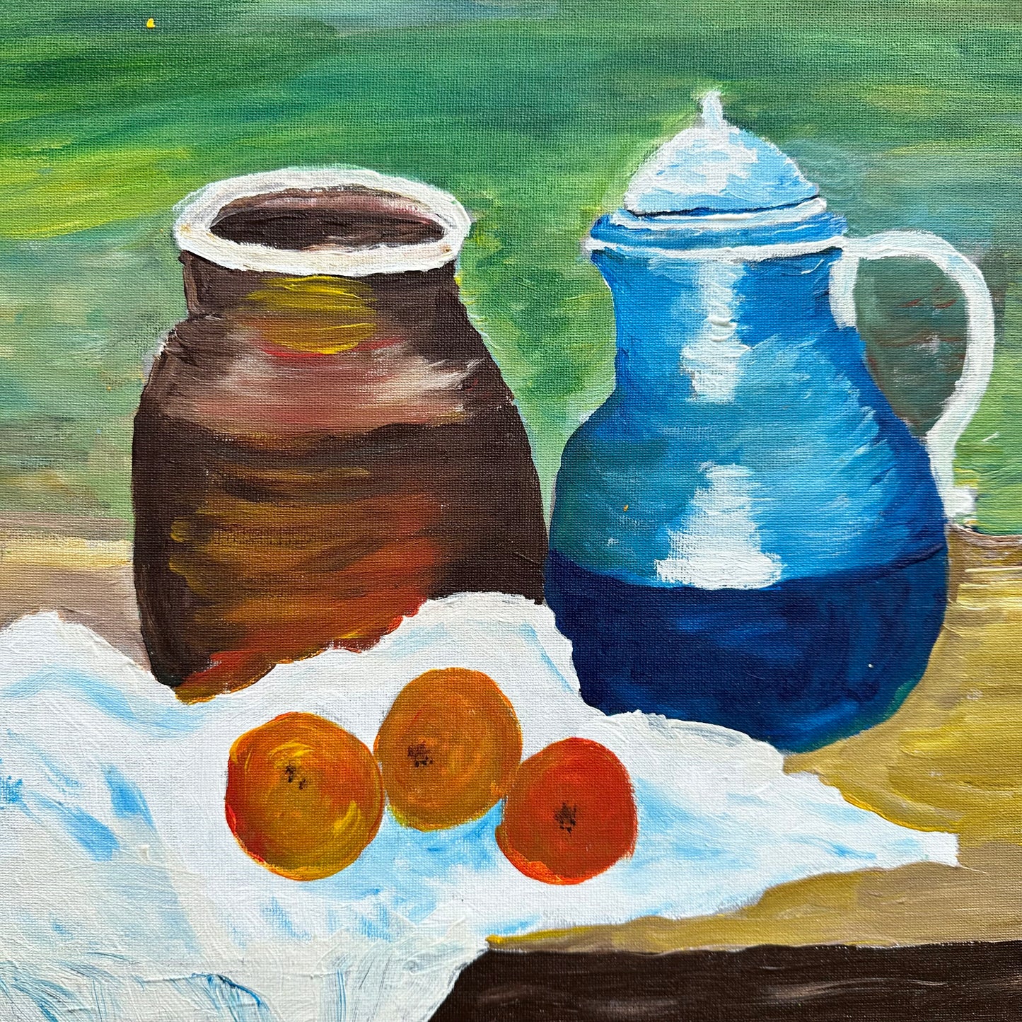 Still Life Canvas Fruit & Jug