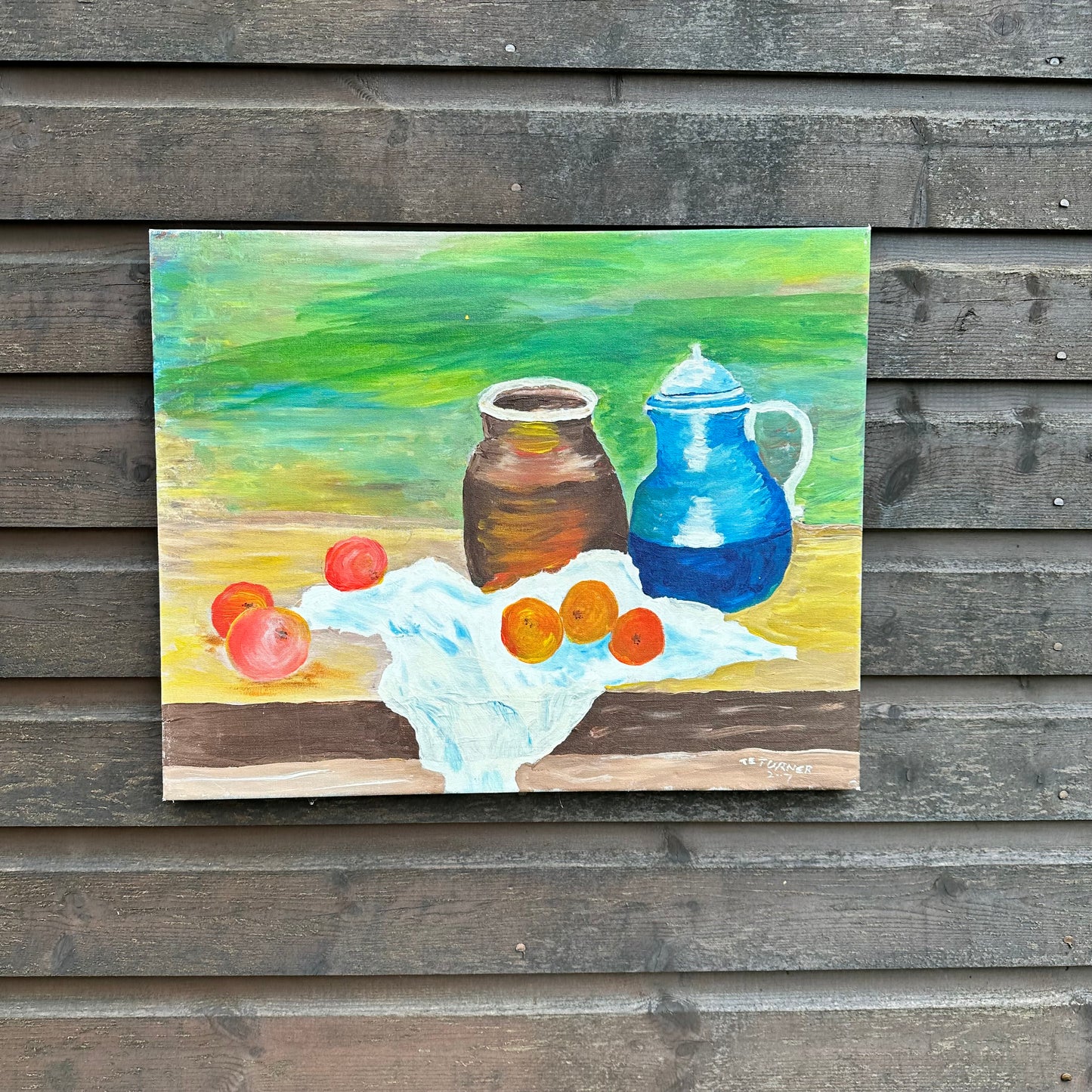 Still Life Canvas Fruit & Jug