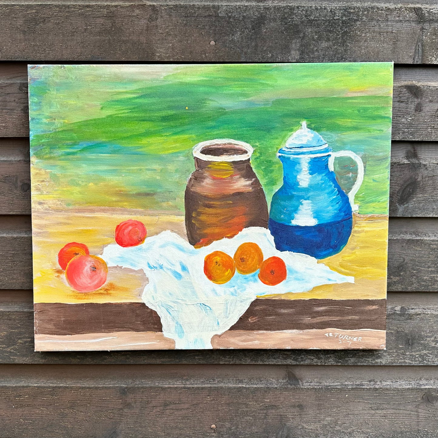 Still Life Canvas Fruit & Jug