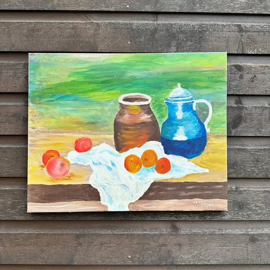 Still Life Canvas Fruit & Jug