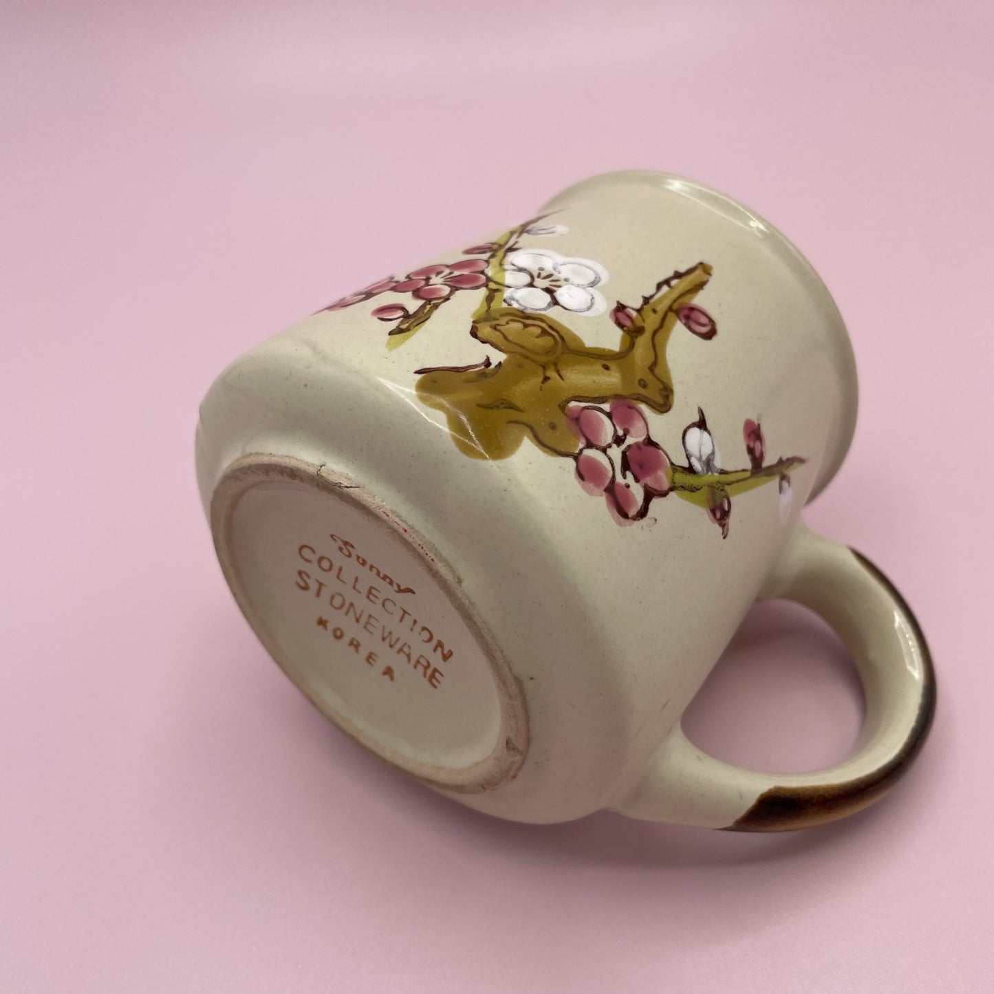 Korean Stoneware Mug Pink