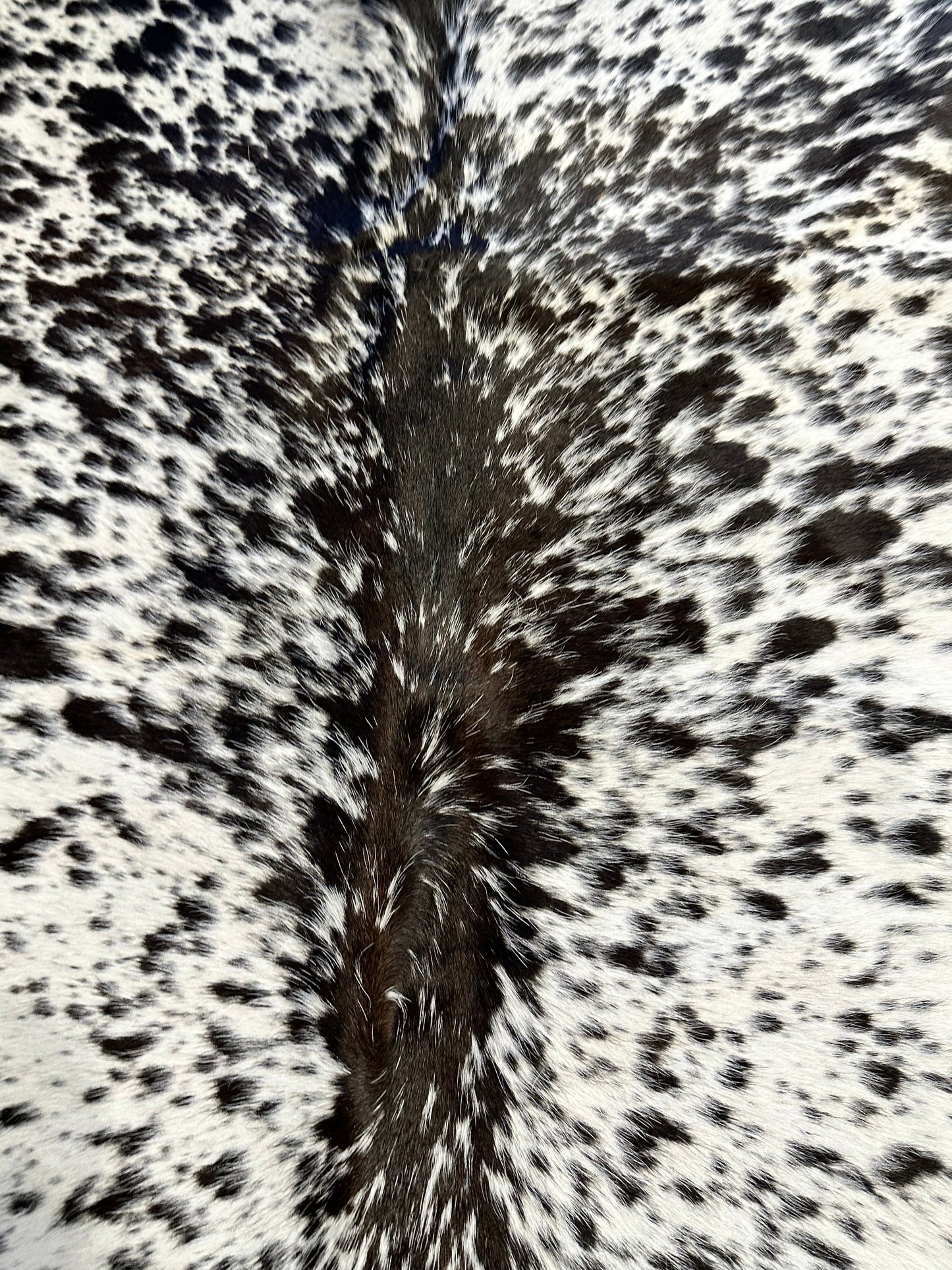 Black & White Speckled Cowhide Rug #3