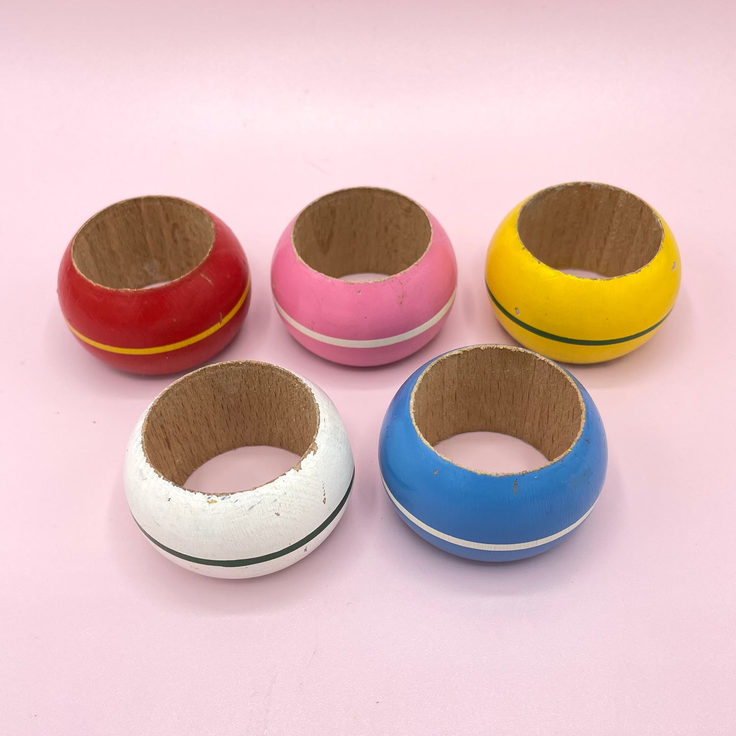 Coloured Napkin Rings x 5