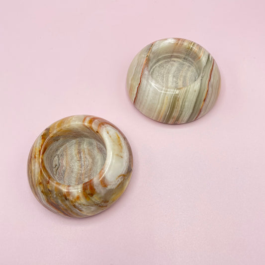 Marble Tea Light Holders