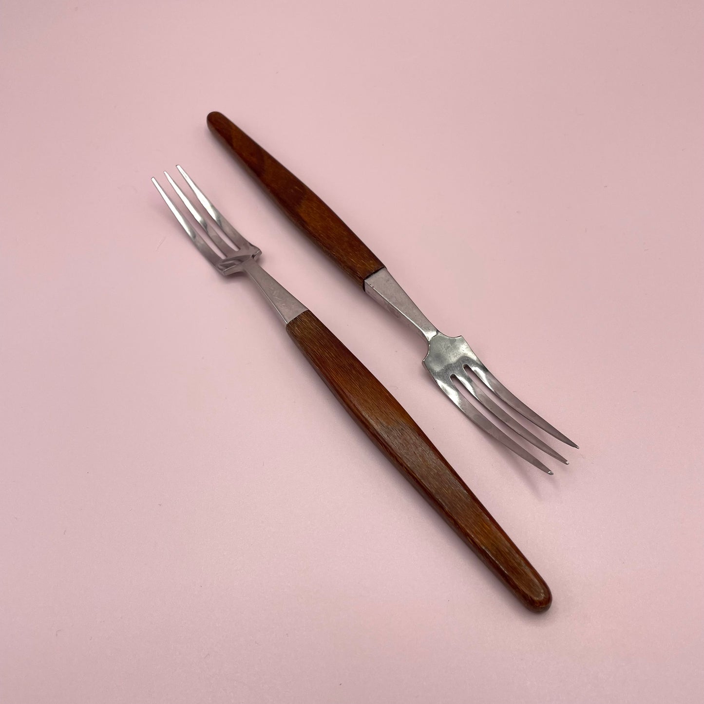 Teak Handle Forks x4