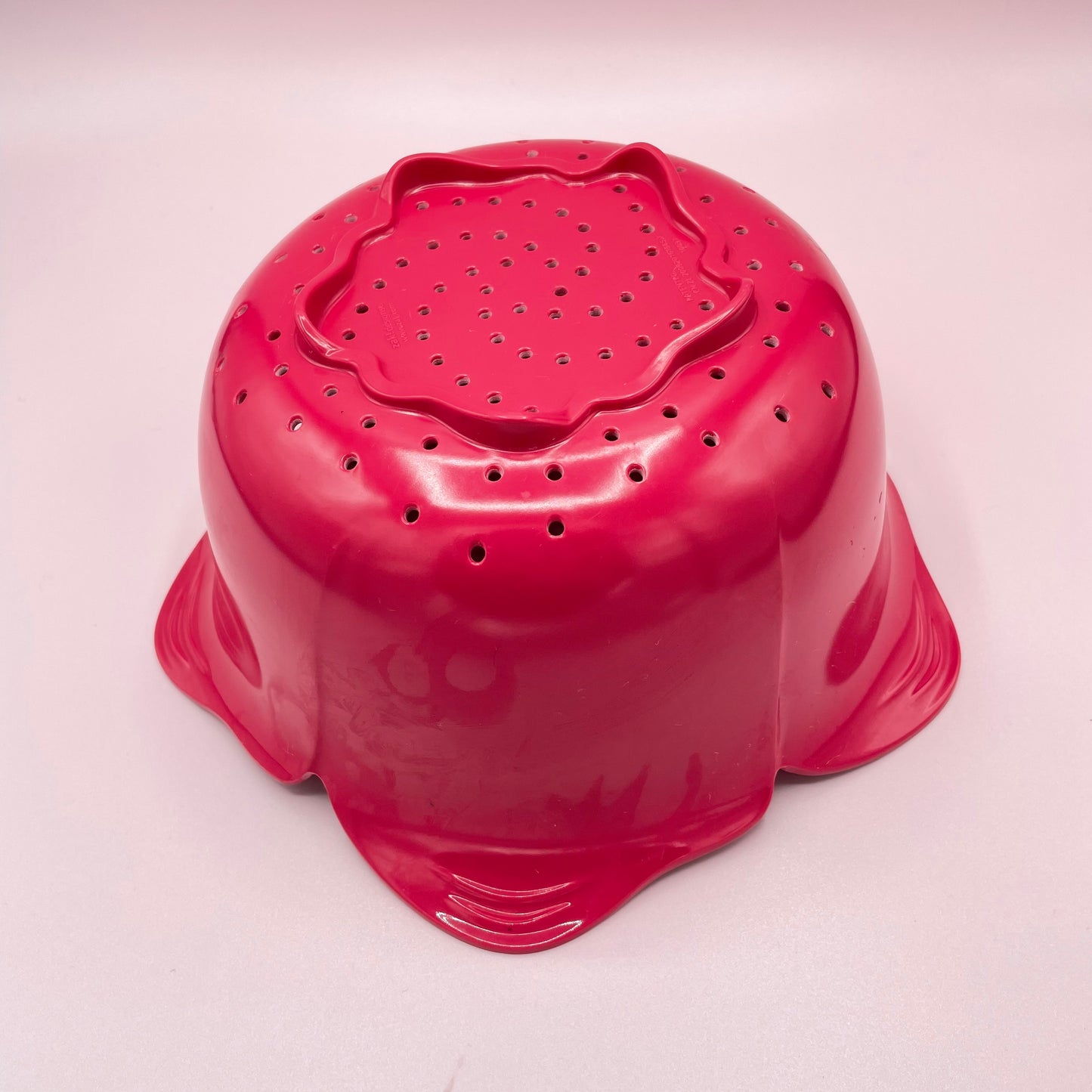 Pink Melamine Flower Colander