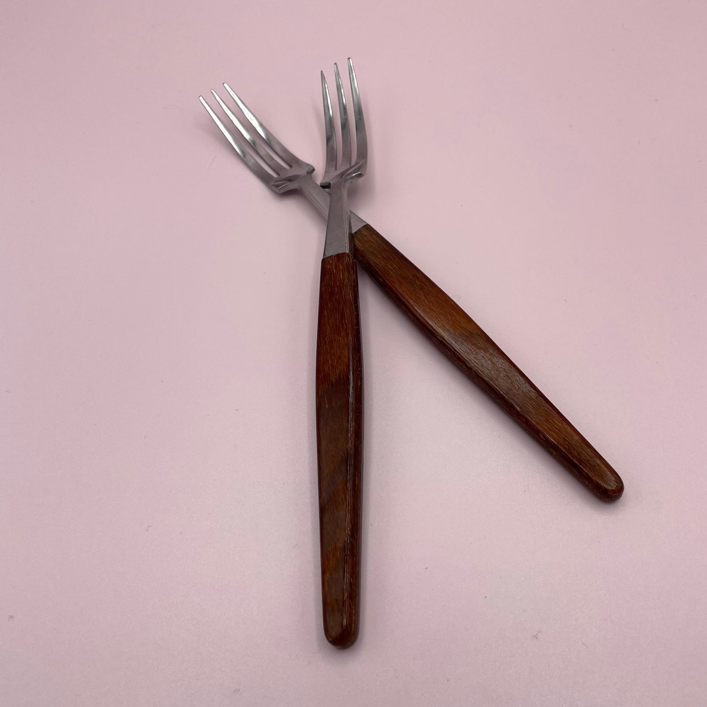 Teak Handle Forks x4