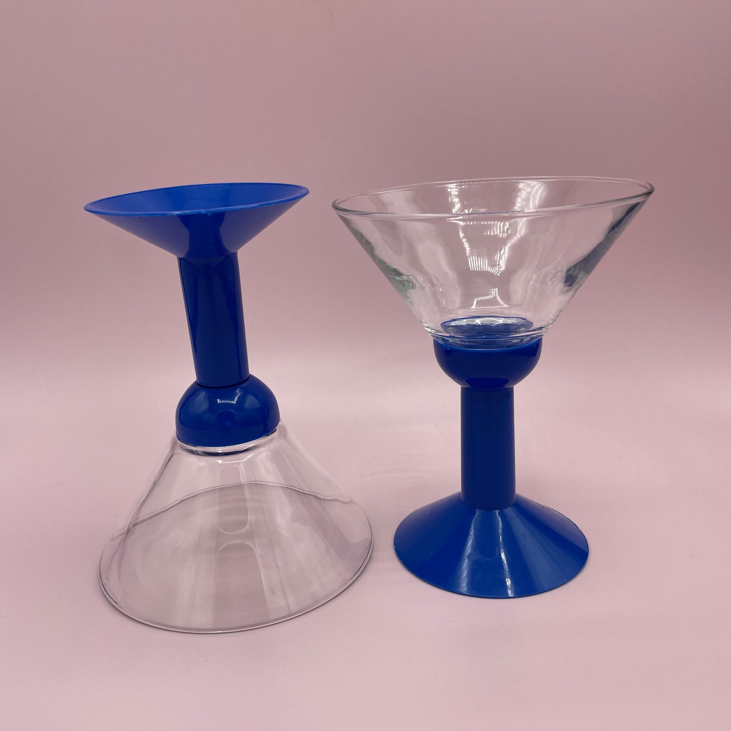 Blue Stem Martini Glasses