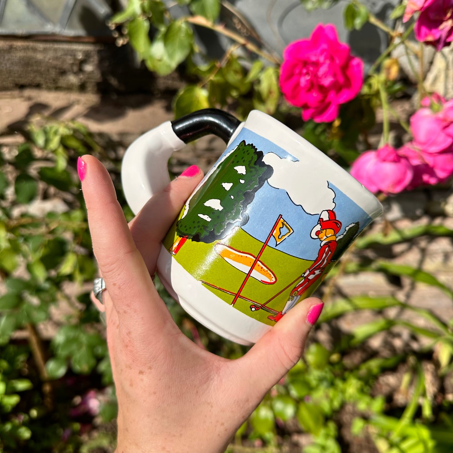 Vintage Novelty Golf Mug