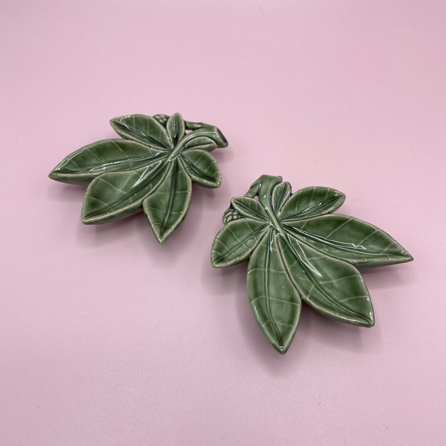 Wade Leaf Trinket Dish x2