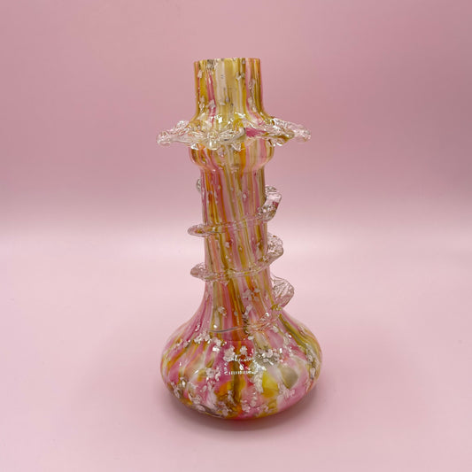 Shimmer Spatter Glass Vase