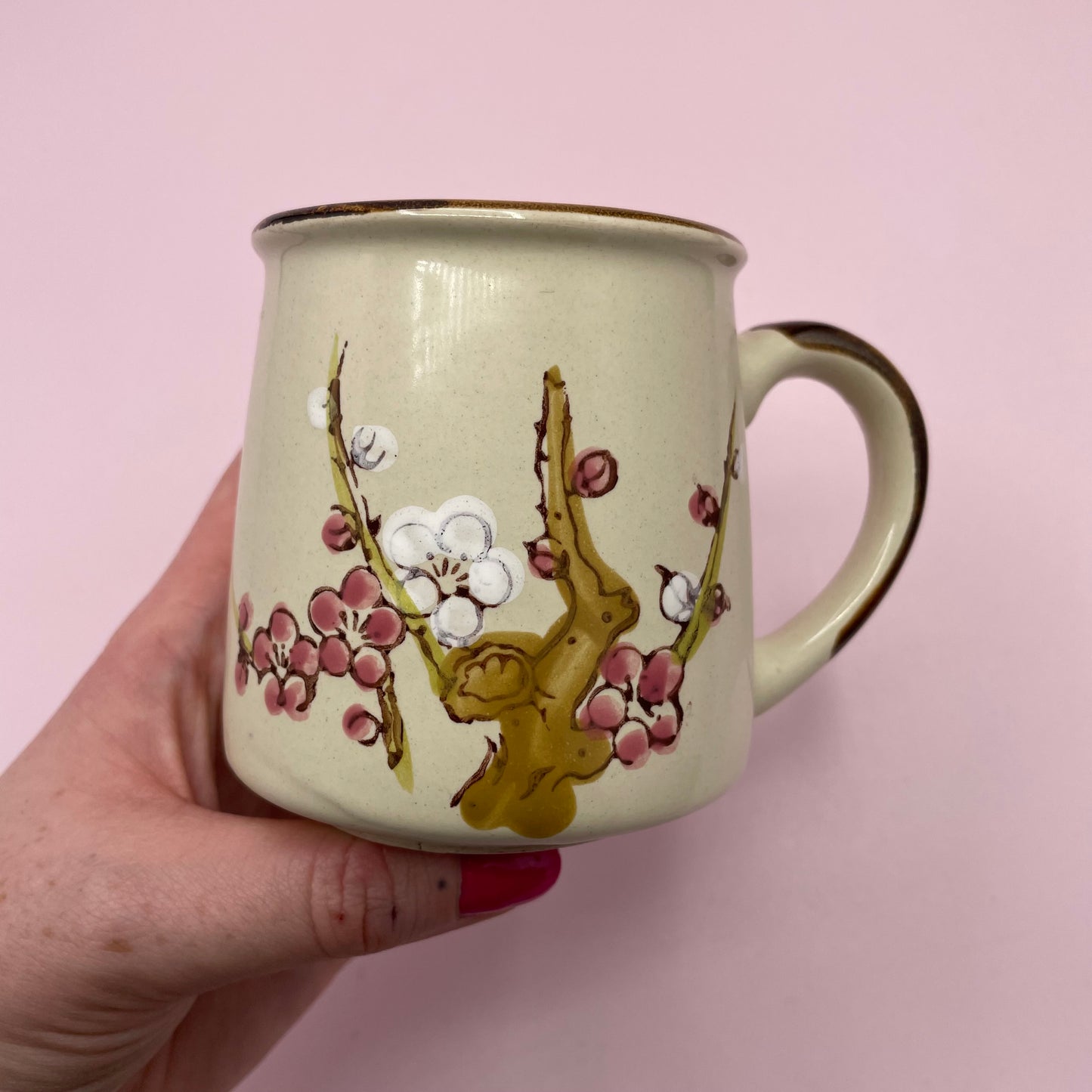 Korean Stoneware Mug Pink