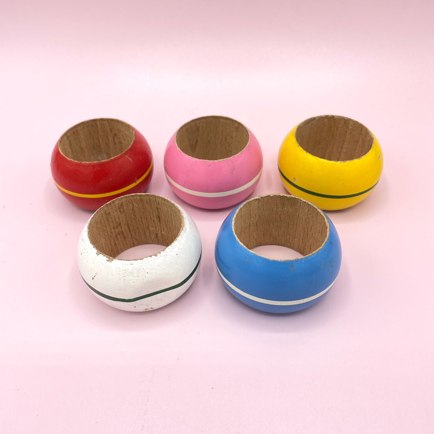 Coloured Napkin Rings x 5