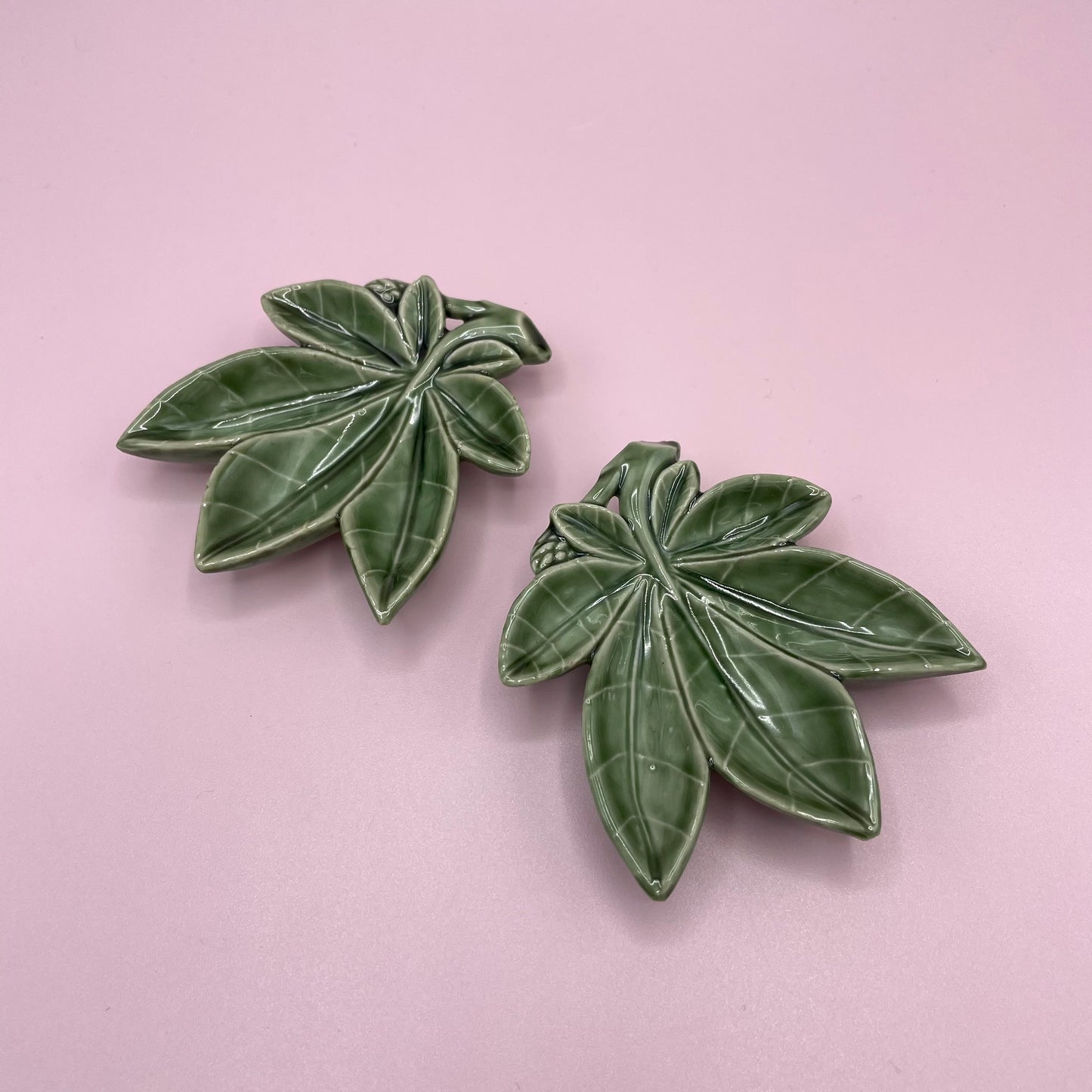 Wade Leaf Trinket Dish x2