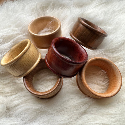 Wooden Napkin Rings (X6)