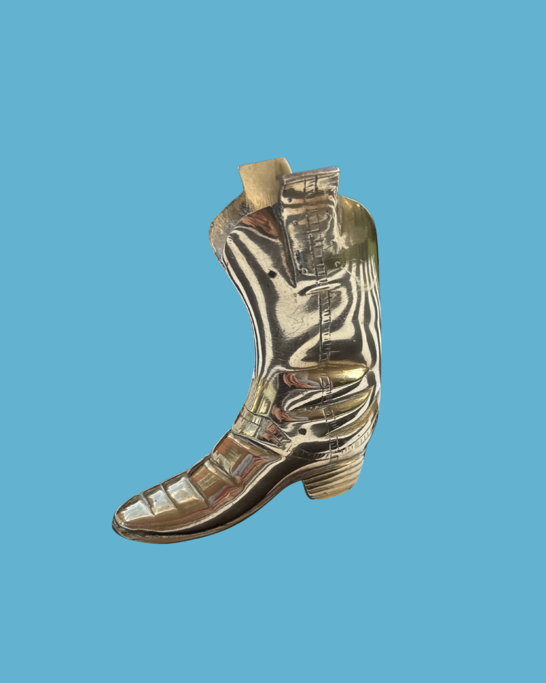 Brass Cowboy Boot Small