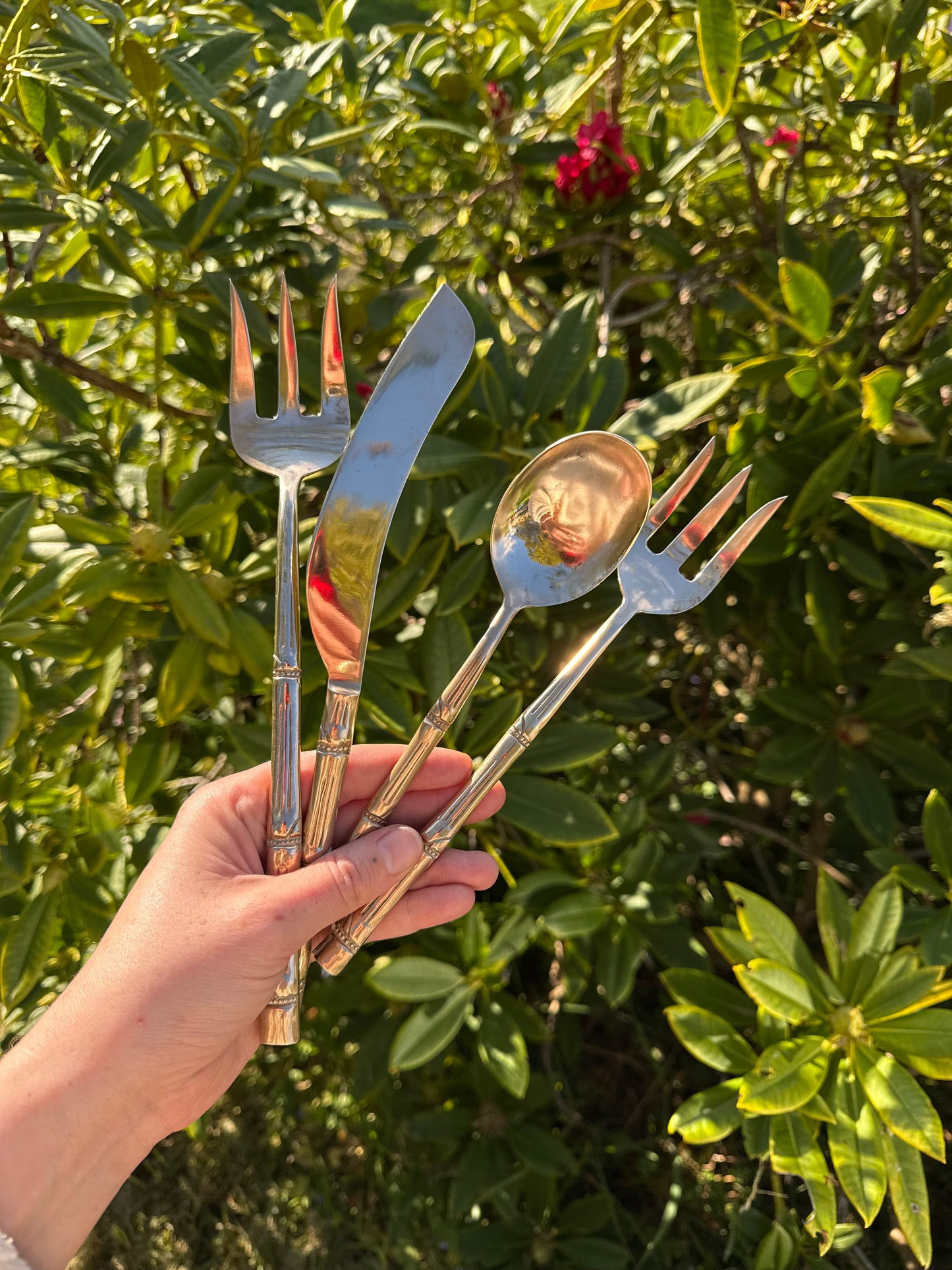 Brass Serving Cutlery Set (x4)