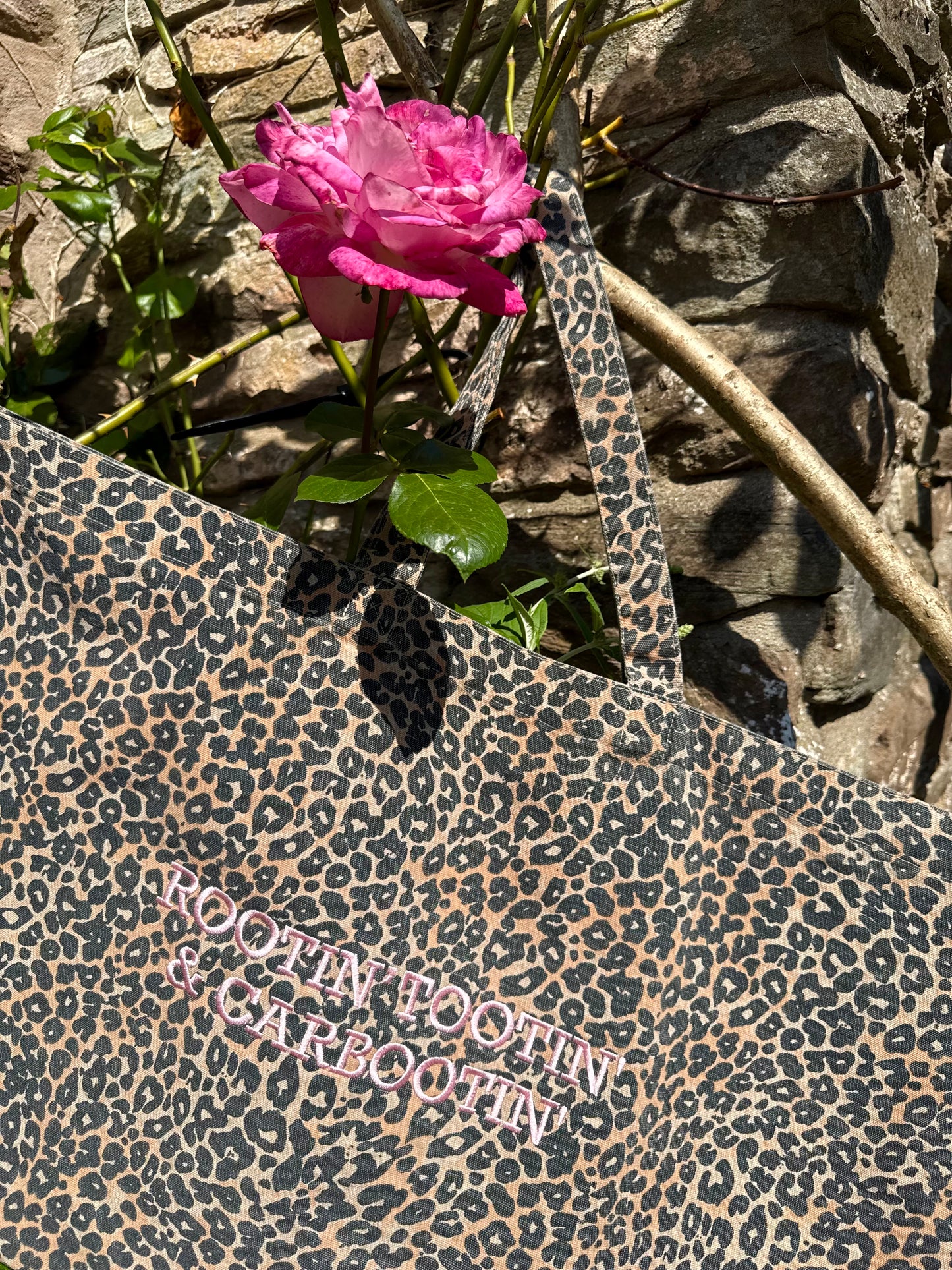 The 'Everything' Carbootin' Bag in Leopard & Baby Pink