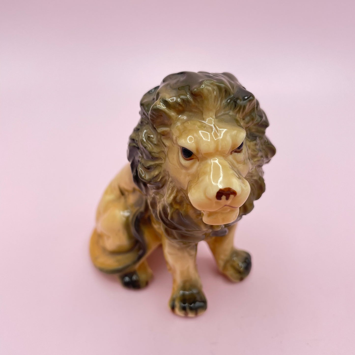 Ceramic Lion Figurine