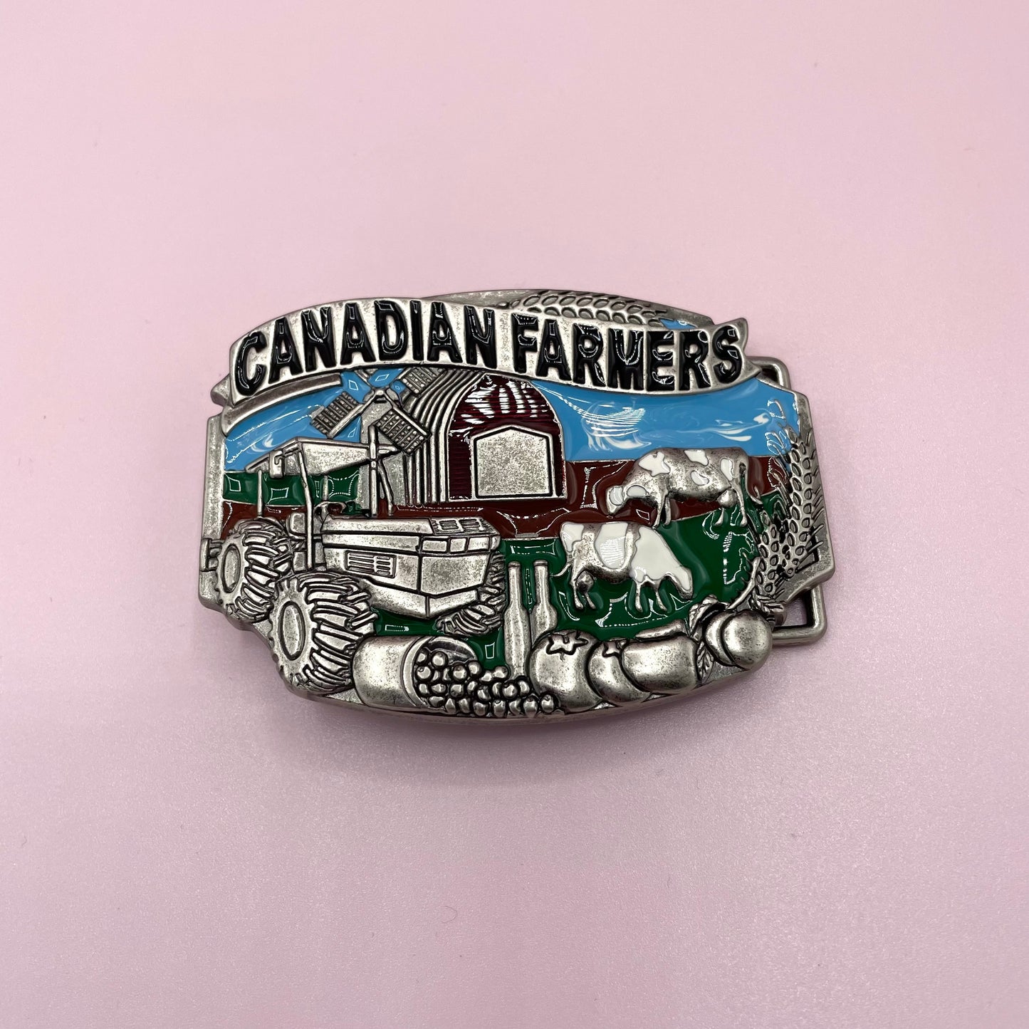 Canadian Farmer Belt Buckle