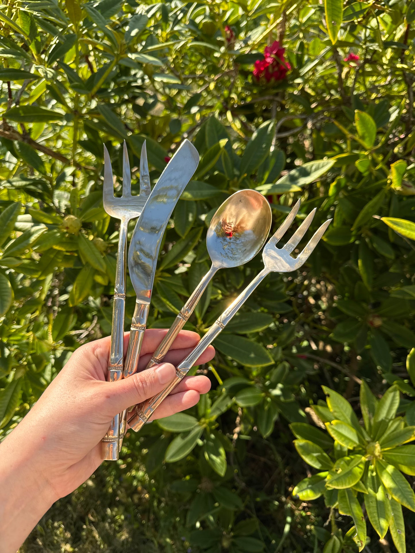 Brass Serving Cutlery Set (x4)