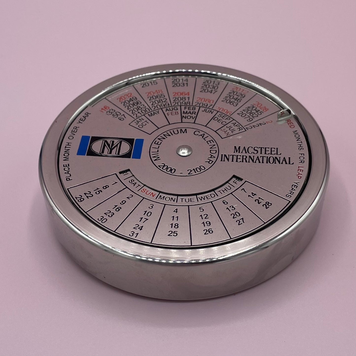 Perpetual Millenium Calendar 2000-2100