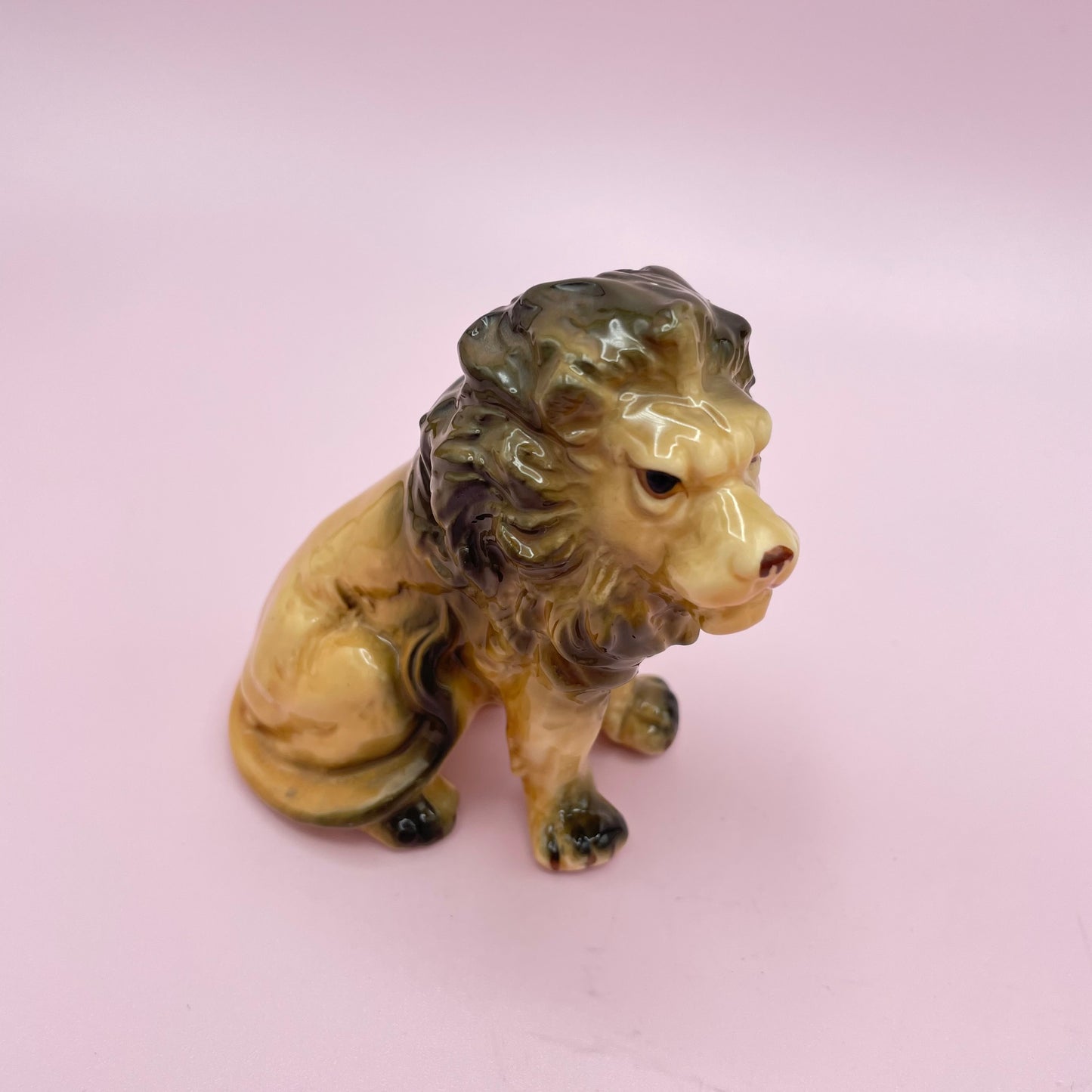 Ceramic Lion Figurine