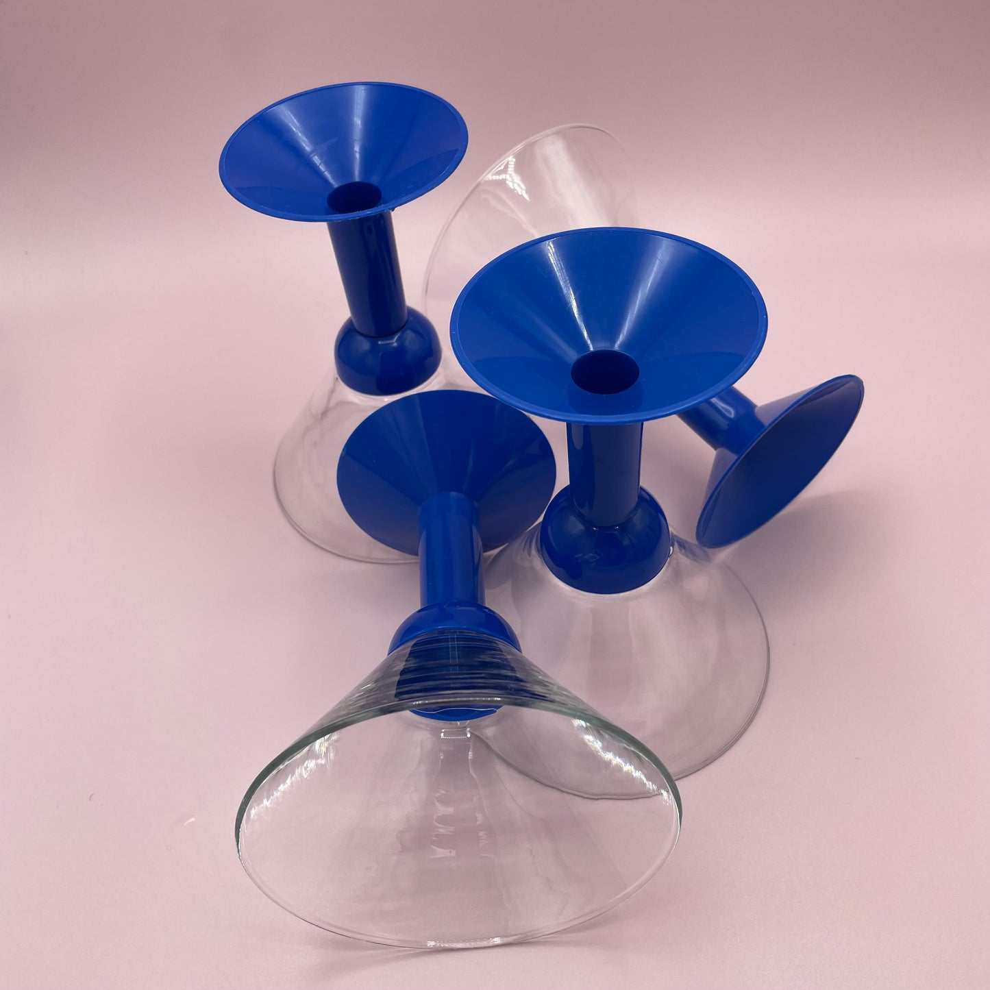 Blue Stem Martini Glasses