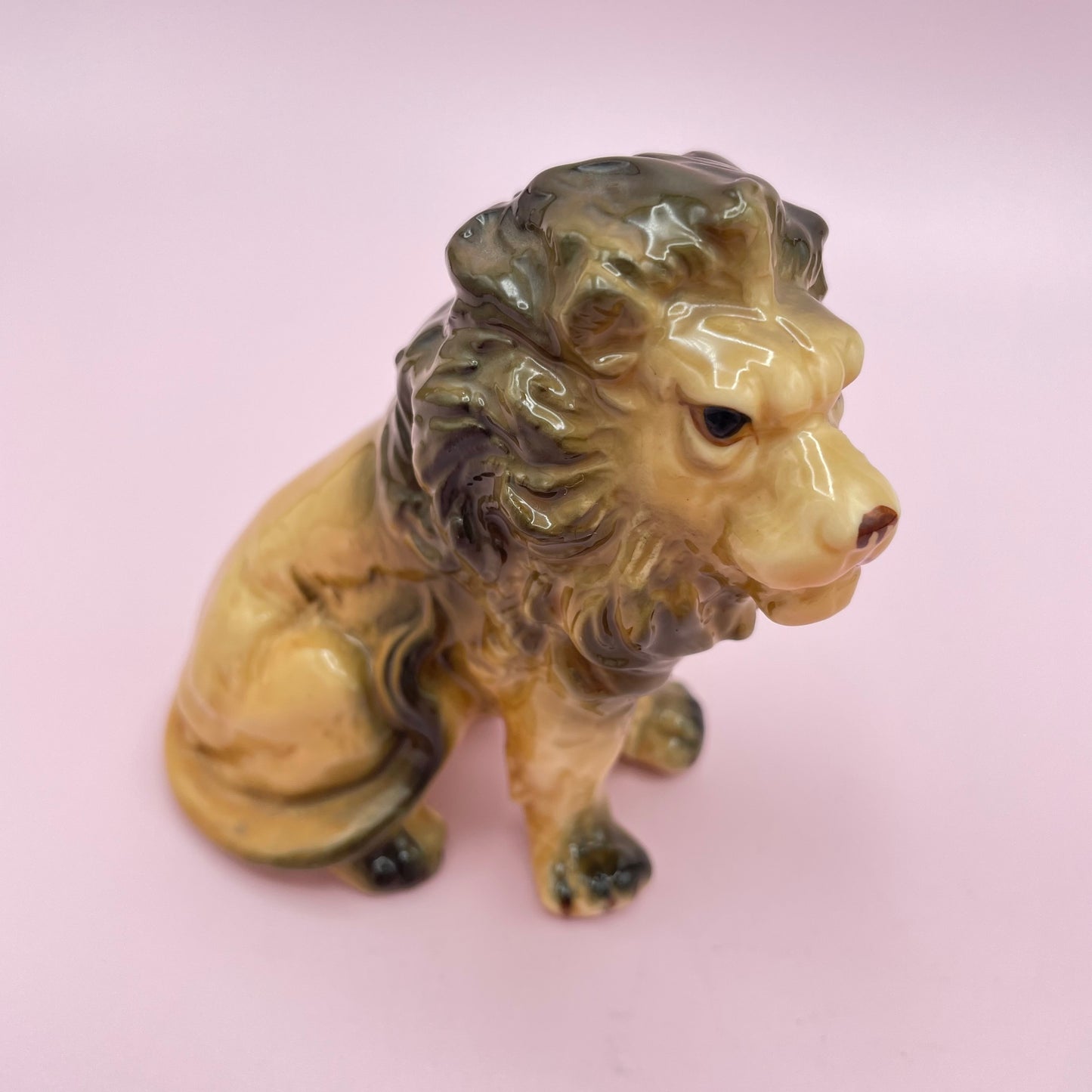 Ceramic Lion Figurine