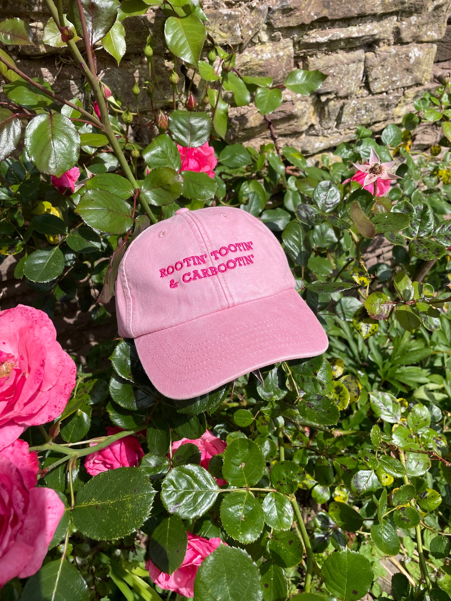 Rootin’ Tootin’ & Carbootin’ Vintage Pink Cap Hat