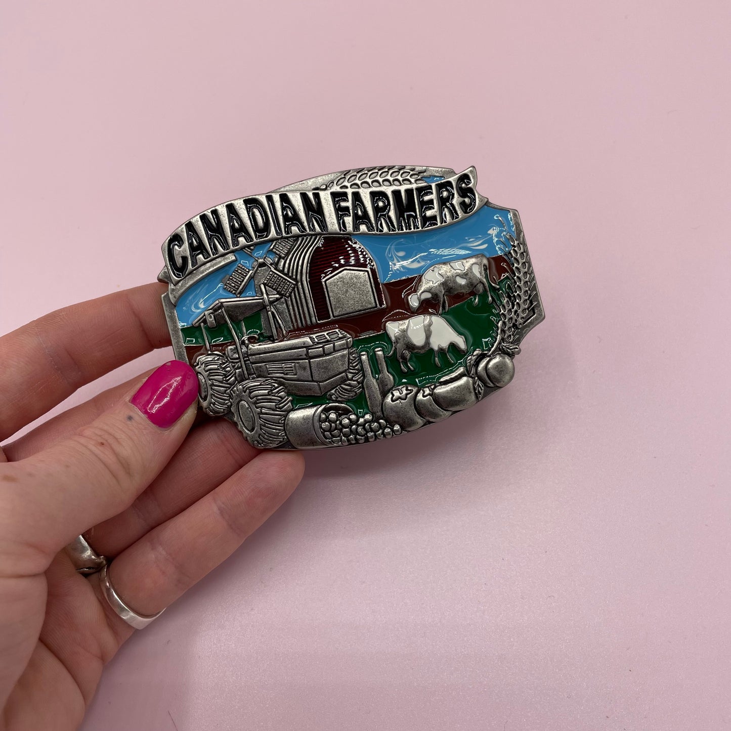 Canadian Farmer Belt Buckle