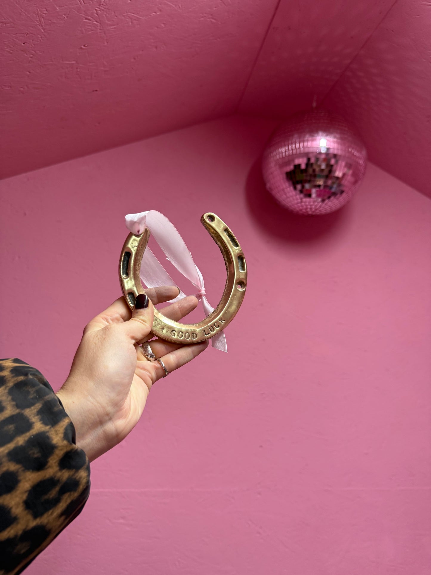 Brass ‘Good Luck’ Horse Shoe