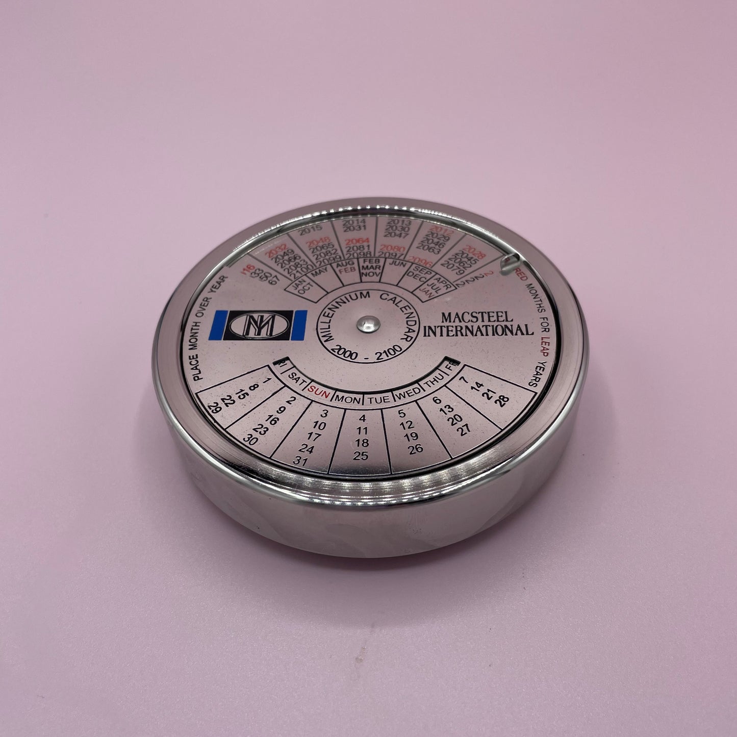 Perpetual Millenium Calendar 2000-2100