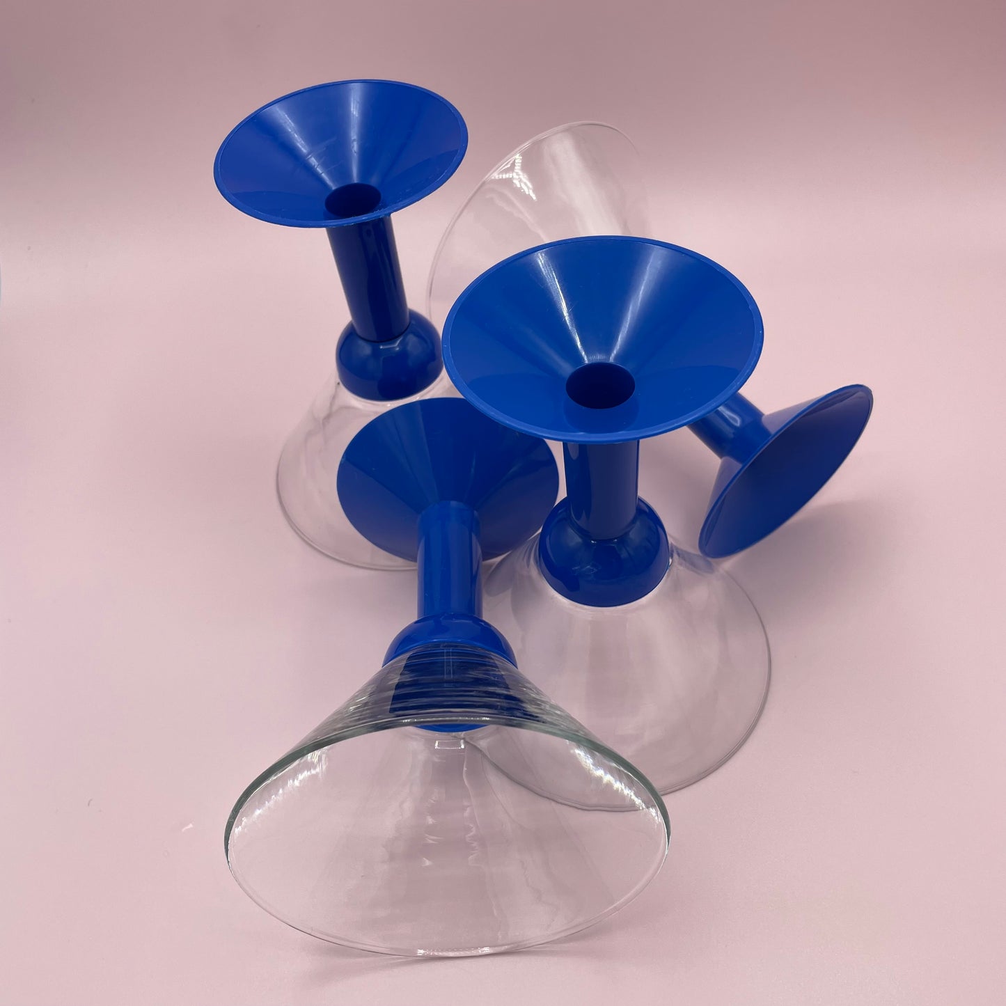 Blue Stem Martini Glasses