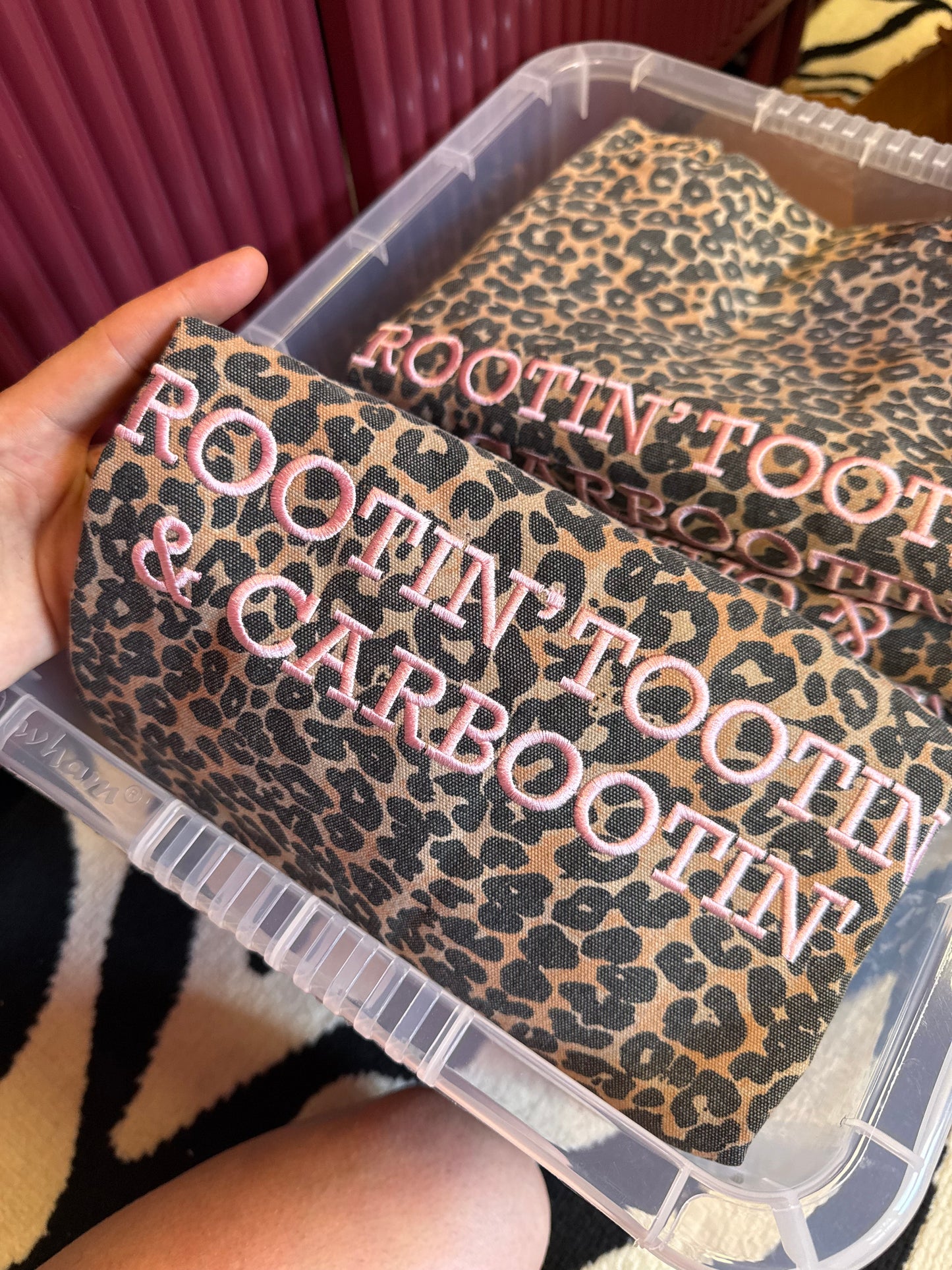 The 'Everything' Carbootin' Bag in Leopard & Baby Pink