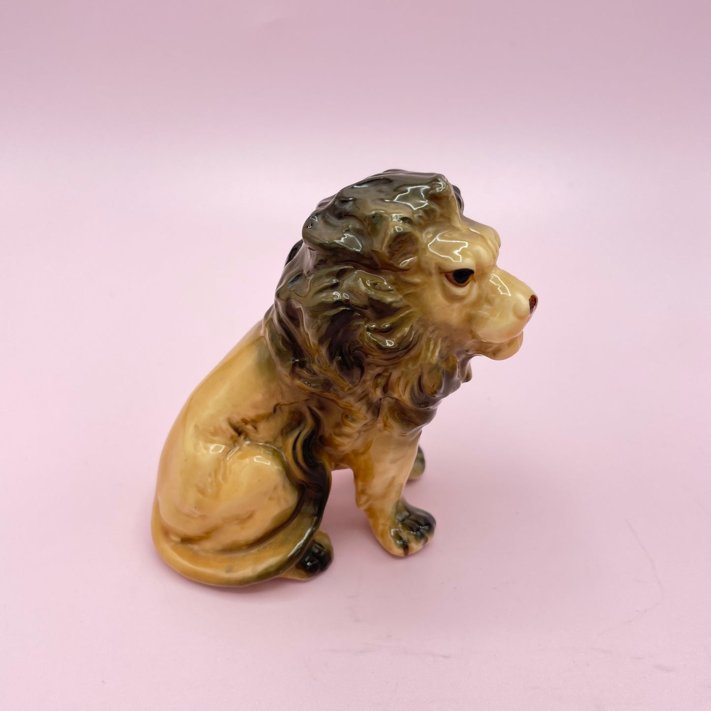 Ceramic Lion Figurine