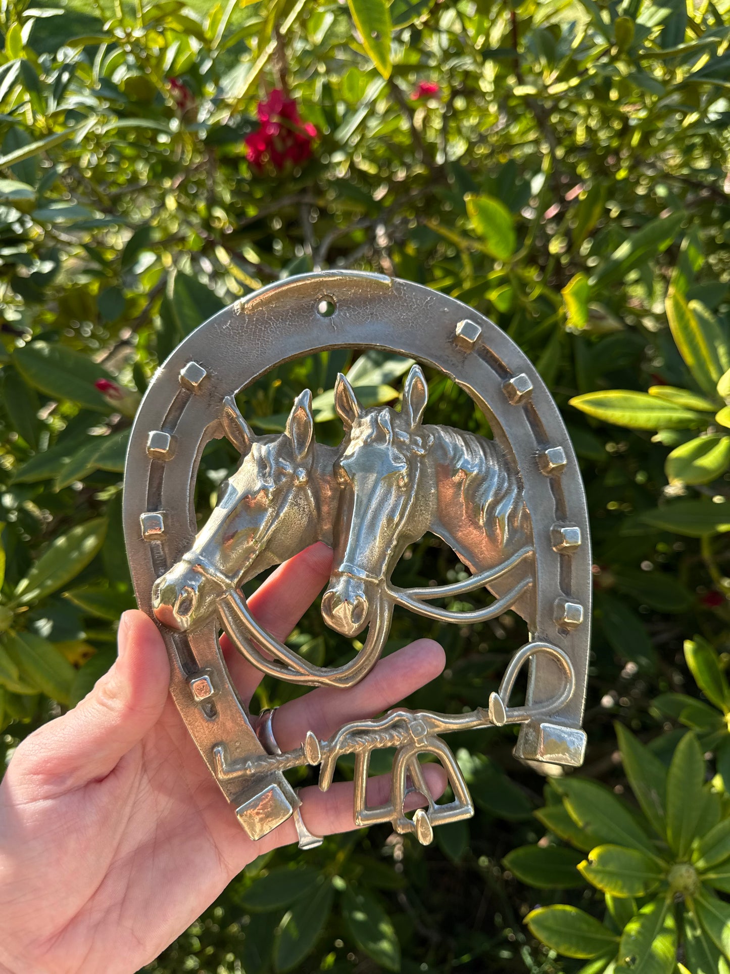 Brass Horseshoe Key Hooks Large