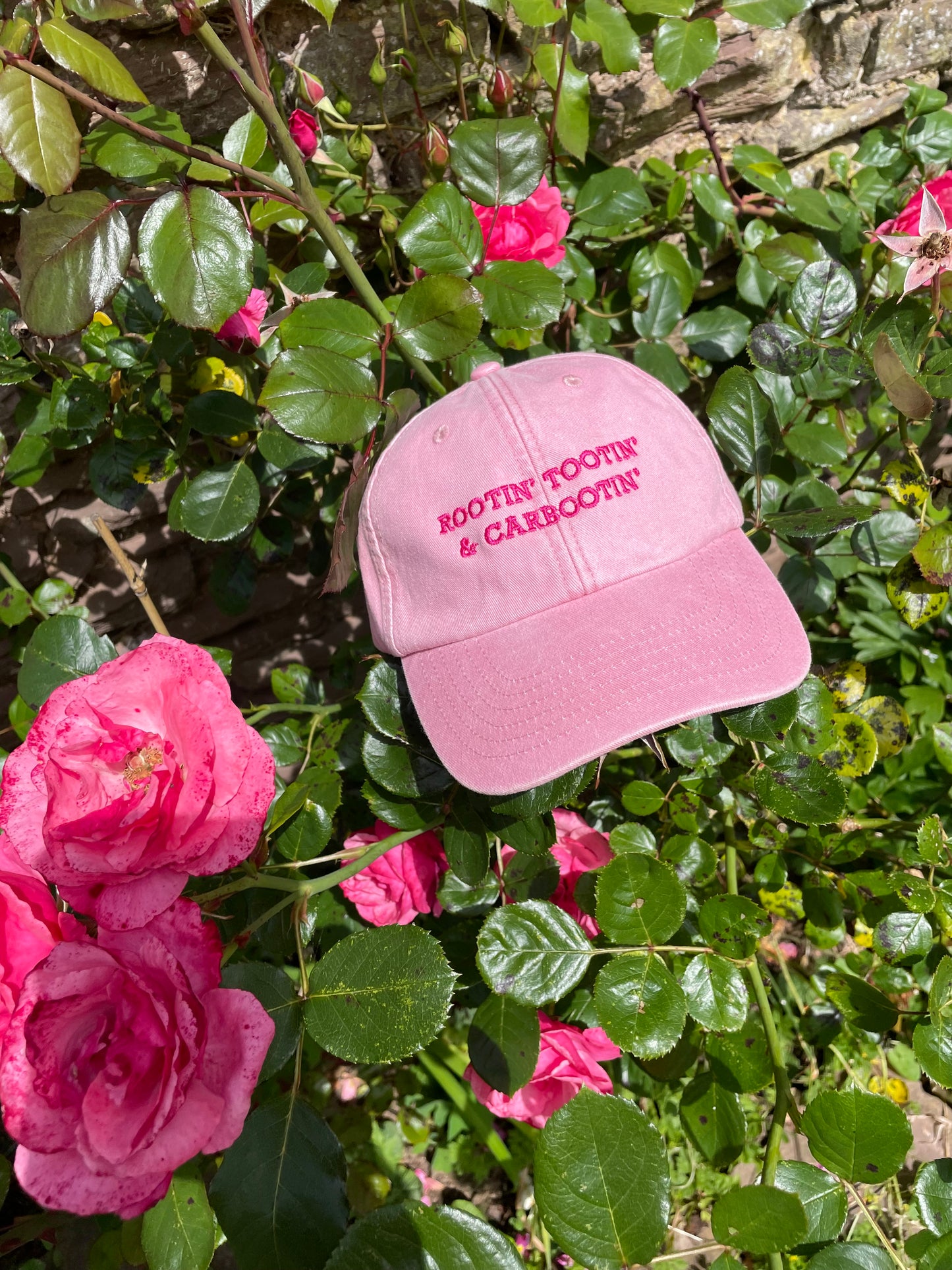 Rootin’ Tootin’ & Carbootin’ Vintage Pink Cap Hat