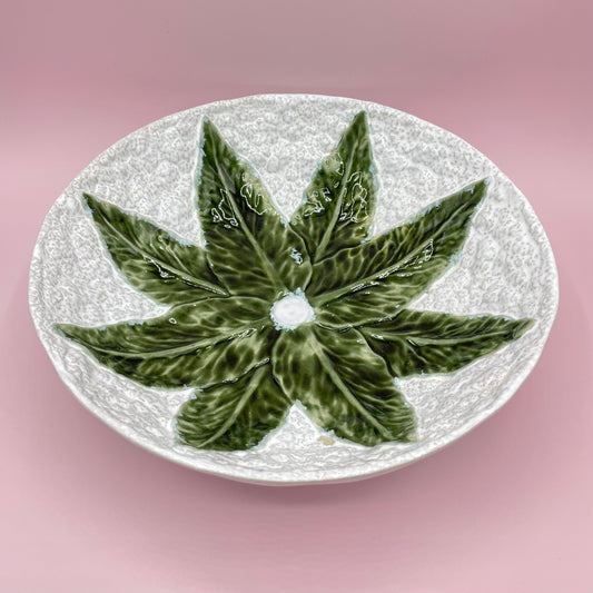 Portuguese Majolica Leaf Bowl (Large)