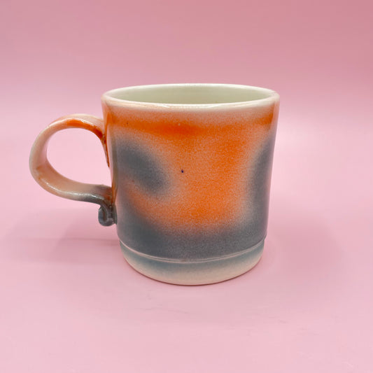 Orange & Grey Glazed Mug