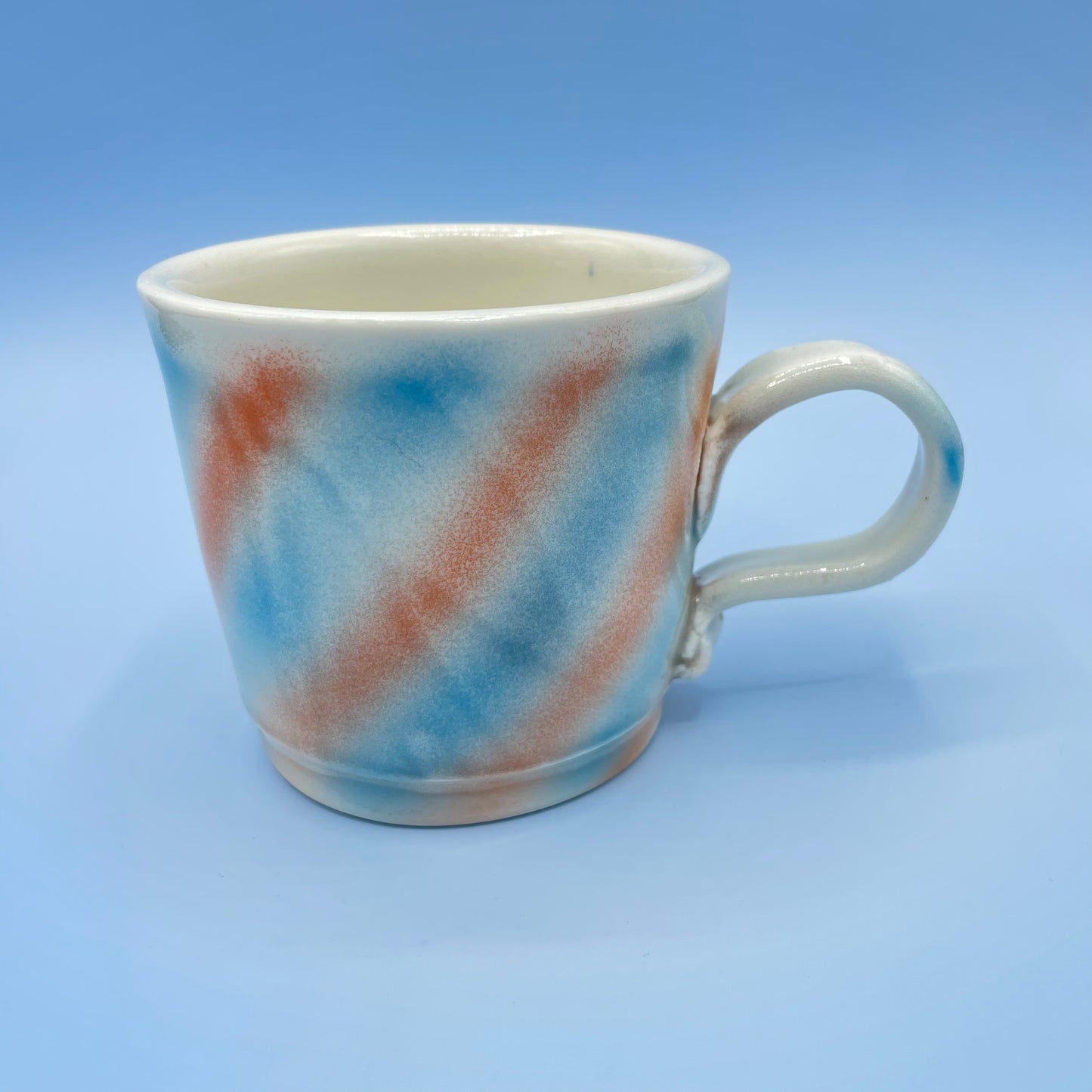 Blue & Orange Stripe Mug