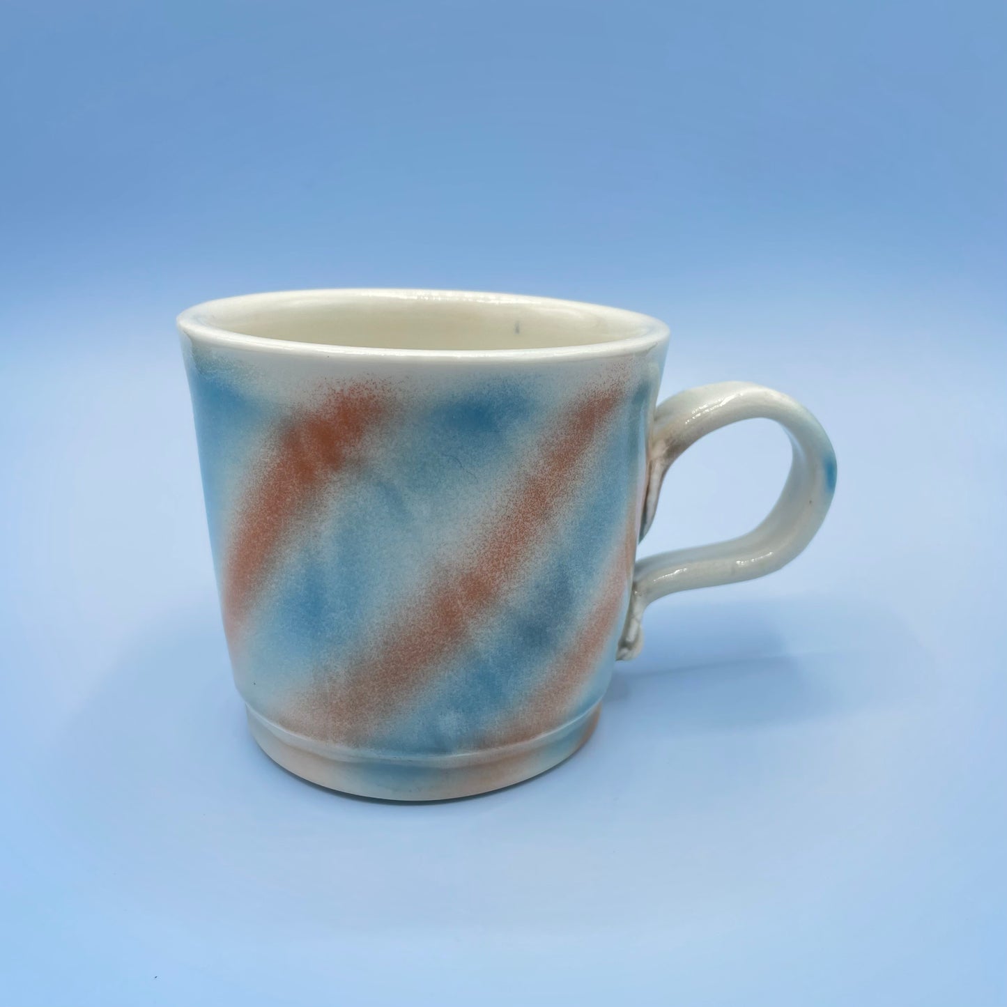 Blue & Orange Stripe Mug