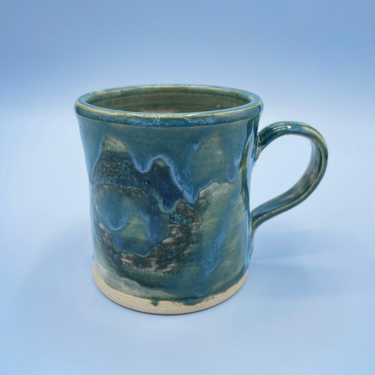 Green & Blue Drip Glaze Mug