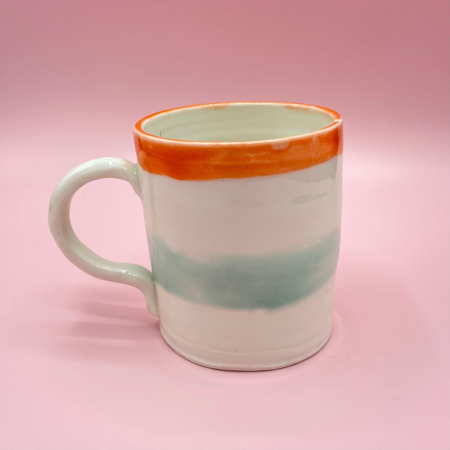 Orange, Mint & Cream Mug