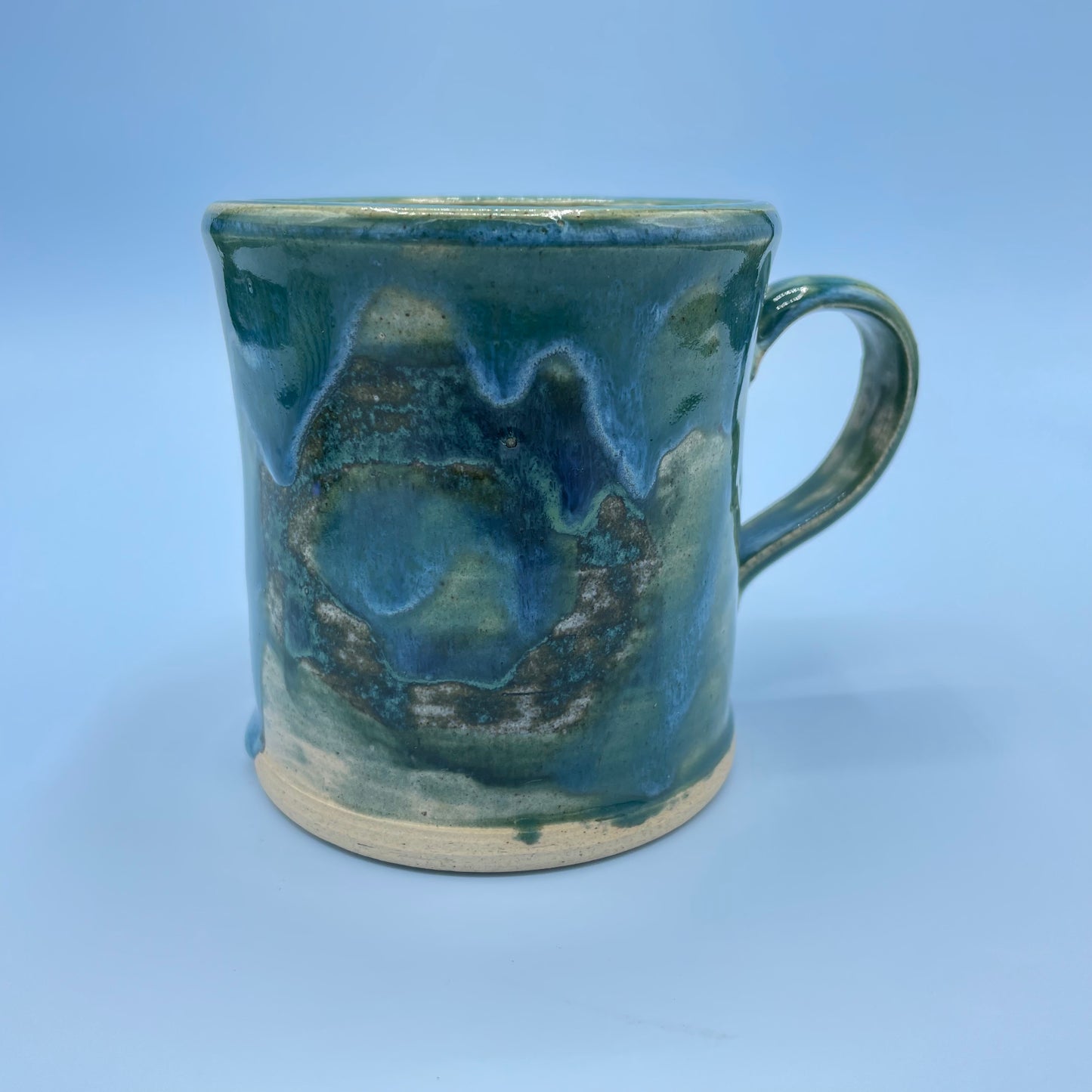 Green & Blue Drip Glaze Mug