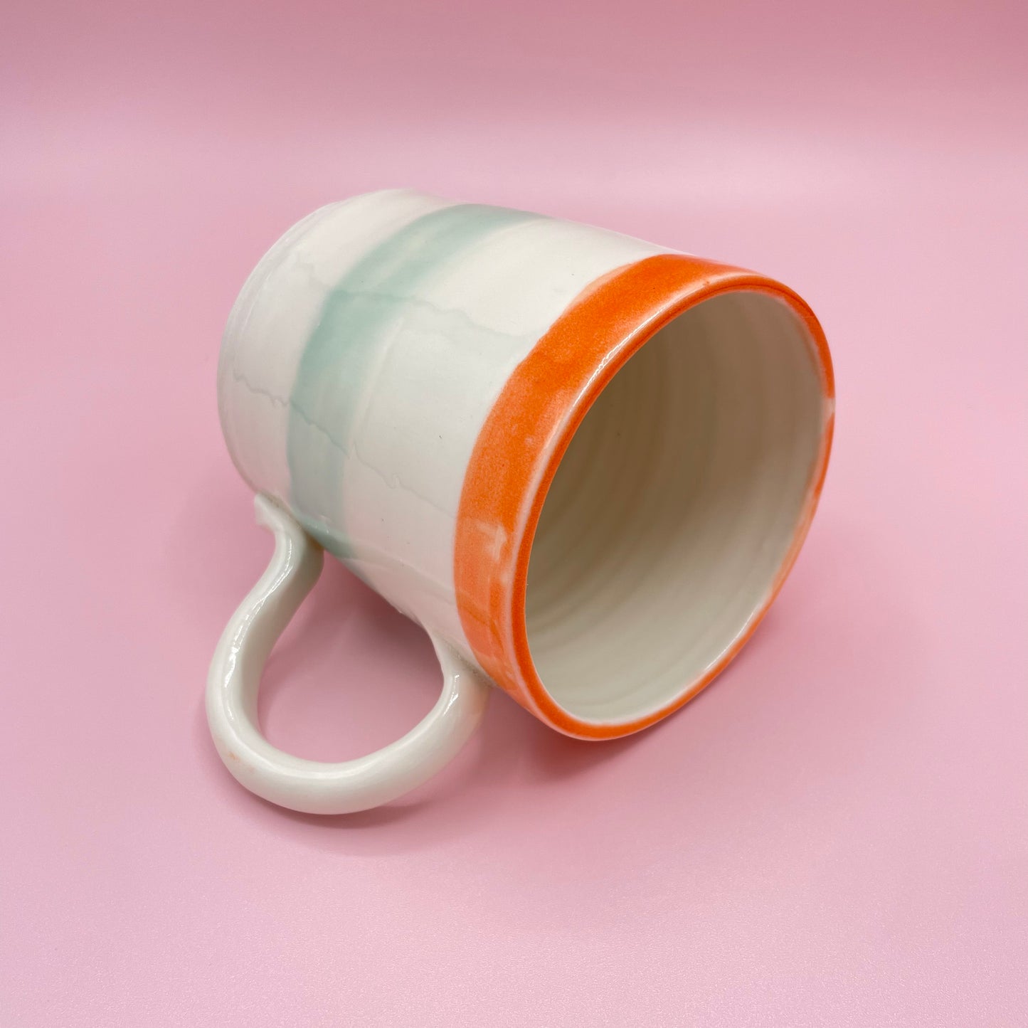 Orange, Mint & Cream Mug