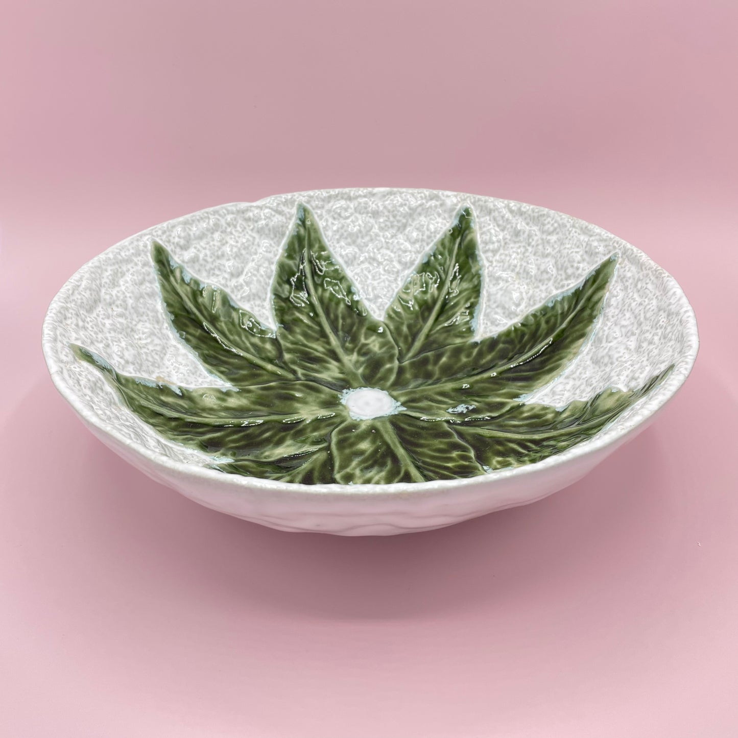 Portuguese Majolica Leaf Bowl (Large)