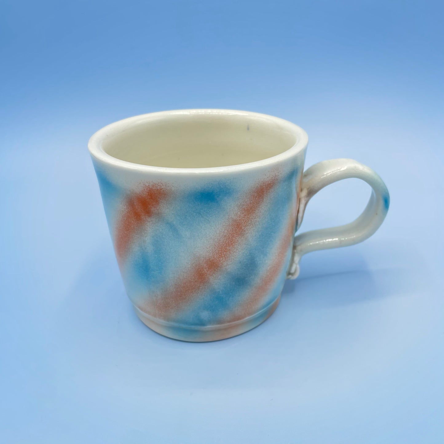 Blue & Orange Stripe Mug