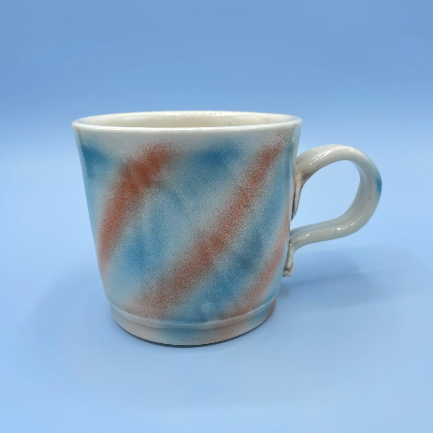 Blue & Orange Stripe Mug