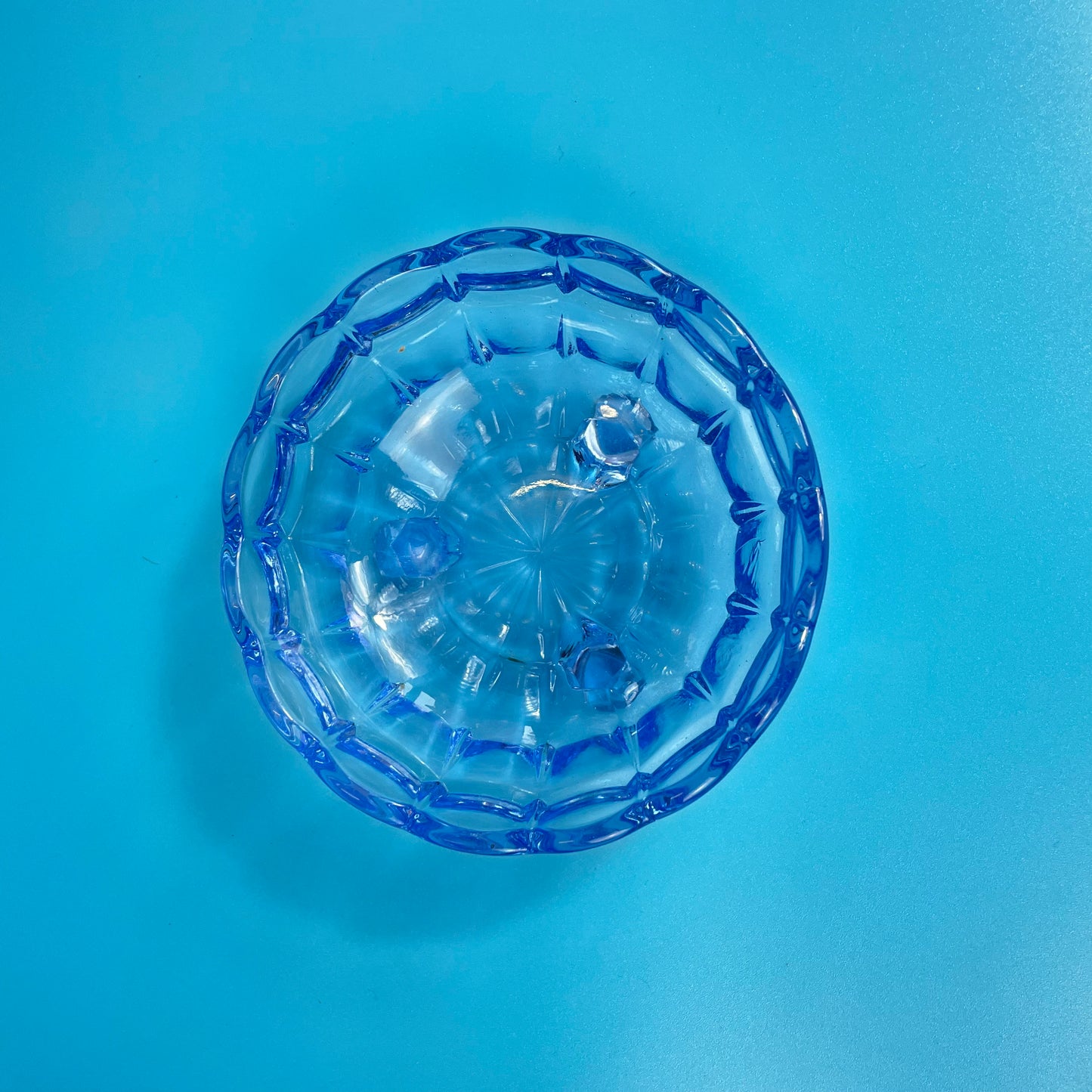 Small Blue Glass Bowl